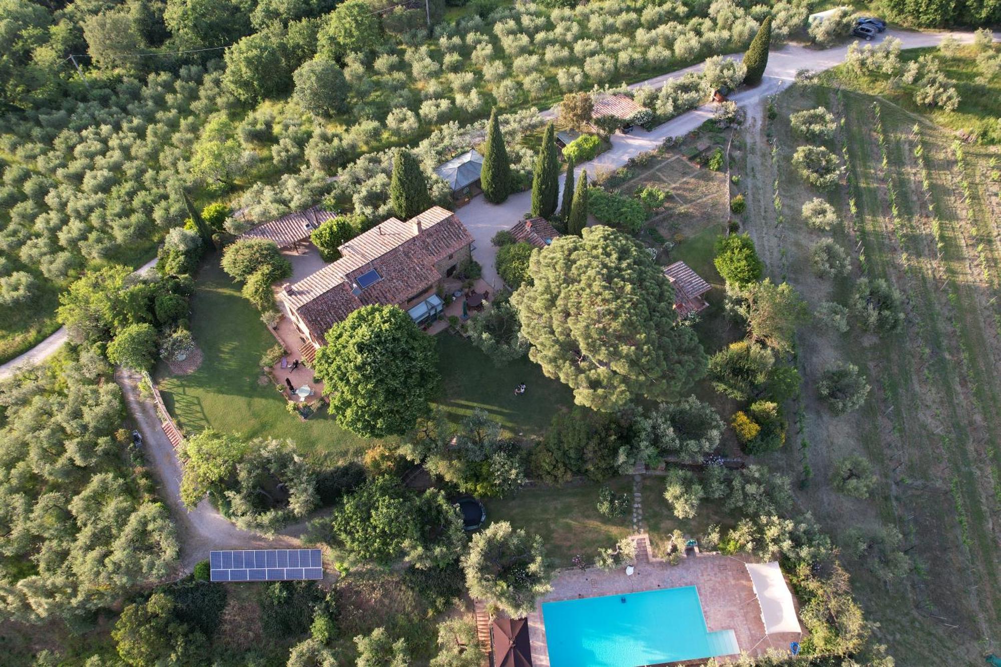 Villa Fontanaro Farm And Culinary School Paciano Esterno foto